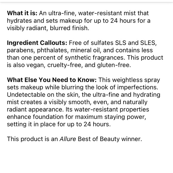 BNIB‼️HOURGLASS VEIL Setting Spray FS - Picture 5 of 6